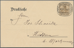 Deutsches Reich - Ganzsachen: 1919. Drucksache-Postkarte 3 Pf Braun Germania (Wz.3) Mit Rs. Zudruck - Other & Unclassified