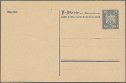 Deutsches Reich - Ganzsachen: 1924, 20/20 Pfg. Adler, Ungebrauchte Ganzsache Mit Seltener Variante " - Other & Unclassified