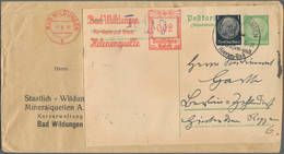 Deutsches Reich - Ganzsachen: 1941, 5 Pf Hindenburg Antwortkarte, AUFGEKLEBT Auf Briefumschlag Mit Z - Other & Unclassified