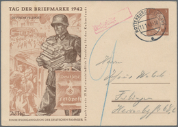 Deutsches Reich - Ganzsachen: 1942 Bildpostkarte Zum Tag Der Briefmarke Mit Abbildung Der Deutschen - Autres & Non Classés