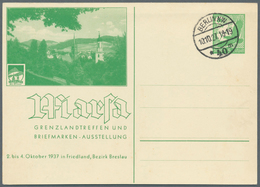 Deutsches Reich - Privatganzsachen: 1937, Privat-Postkarte 5 Pf Luftpost "Marsa Grenzlandtreffen Und - Other & Unclassified
