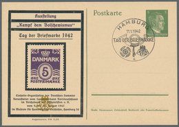 Deutsches Reich - Privatganzsachen: 1942, Kpl. Serie Von 10 Privat-Postkarten 5 Pf Hitler "Ausstellu - Altri & Non Classificati