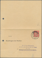 Deutsches Reich - Privatganzsachen: 1944, Privat-Klappkarte 12 Pf Ziffer/Guilloche "An Den Beauftrag - Other & Unclassified