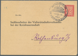 Deutsches Reich - Privatganzsachen: 1943, Privat-Klappkarte 12 Pf Ziffer/Guilloche "An Den Sachbearb - Autres & Non Classés