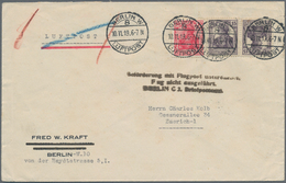 Deutsches Reich - Stempel: 1919. LZ 120 "Bodensee"/Stockholm-Rückfahrt. Brief Mit Schwarzem Ausfall- - Máquinas Franqueo (EMA)