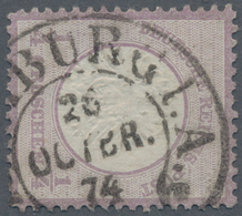 Deutsches Reich - Hufeisenstempel: HAMBURG I.A. 26 OCTBR 74 Hufeisenstempel A. ¼ Gr, Verwendung 1874 - Máquinas Franqueo (EMA)