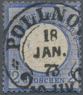 Deutsches Reich - Hufeisenstempel: POLLNOW 18 JAN 73, Zentrischer Idealstempel Auf Großer Schild 2 G - Macchine Per Obliterare (EMA)