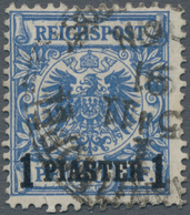 Deutsche Post In Der Türkei: 1889, 1 Piaster Auf 20 Pf. Reichspost In Der Seltenen Farbe "lebhaftkob - Turkey (offices)