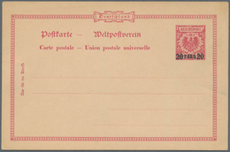 Deutsche Post In Der Türkei - Ganzsachen: 1889. Postkarte 20 Para Auf 10 Pf In Type III "Bemerkung H - Turkse Rijk (kantoren)