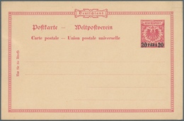 Deutsche Post In Der Türkei - Ganzsachen: 1889, Postkarte 20 PARA Auf 10 Pf Karmin Adler, Type III ( - Turkey (offices)