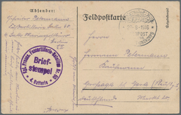 Deutsche Post In Der Türkei - Stempel: 1916 (29.8.), Stempel "FELDPOST MIL.MISS.1.EXPEDITIONSKORPS" - Turkey (offices)