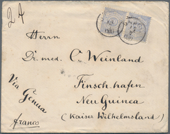 Deutsch-Neuguinea: 1889, INCOMING MAIL, Württemberg, 20 Pf Im Paar Auf Brief Der 2.Gewichtsstufe Von - German New Guinea