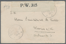 Deutsch-Neuguinea - Besonderheiten: 1915 (28.11.), FP-Brief Mit 2 X Stempel "KAIS.DEUTSCHE MARINE-SC - Deutsch-Neuguinea
