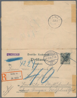 Deutsch-Ostafrika - Ganzsachen: 1906, Ganzsachenkarte Doppelkarte (Urkarte P 31 B) Mit Antwortteil V - German East Africa