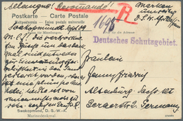 Deutsch-Südwestafrika - Besonderheiten: 1909 "Deutsche Seepost, Ostafrikanische Hauptlinie 22.9.09" - Africa Tedesca Del Sud-Ovest