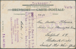 Deutsch-Südwestafrika - Besonderheiten: 1914 (24.7.), UNTERBROCHENER POSTVERKEHR: Bildseitig Frankie - German South West Africa