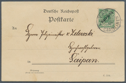 Deutsche Kolonien - Karolinen: 1899, 5 Pfg. Mit Diagonalem Aufdruck Mit Klarem Stempel "YAP KAROLINE - Carolines