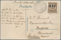 Deutsche Kolonien - Karolinen: 1910, 5 Pf Auf 3 Pfg. Kaiseryacht, Sogen. 2. "Ponape"Aushilfs-Ausgabe - Caroline Islands