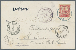 Deutsche Kolonien - Karolinen: 1900, 10 Pfg. Kaiseryacht Mit Stempel "YAP KAROLINEN 30.3.03" Auf Ans - Carolinen