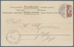 Deutsche Kolonien - Karolinen: 1905, Senkrechte Halbierung Der 10 Pfg. Kaiseryacht (linle Hälfte) Mi - Isole Caroline