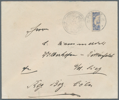 Deutsche Kolonien - Karolinen: 1910, 20 Pfg. Kaiseryacht Senkrecht Halbiert (linke Hälfte) Mit Stemp - Caroline Islands