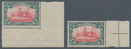 Deutsche Kolonien - Karolinen: 1915, 5 M. Kaiseryacht Mit Wasserzeichen, Kriegsdruck Mit 25:17 Zähnu - Caroline Islands