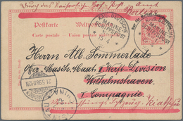 Deutsche Kolonien - Kiautschou - Besonderheiten: 1898, 15.4., 10 Pfg. Ganzsachenkarte Mit Aufdruck " - Kiautschou