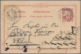 Deutsche Kolonien - Kiautschou - Besonderheiten: 1901 (28.6.), Stempel "TSINGTAU *KIAUTSCHOU B" Auf - Kiauchau