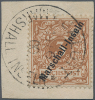 Deutsche Kolonien - Marshall-Inseln: 1899, 3 Pfennig Krone/Adler Mit Aufdruck "Marschall-Inseln"auf - Marshall Islands