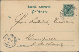 Deutsche Kolonien - Marshall-Inseln - Ganzsachen: 1900, 5 Pf Grün Ganzsachenkarte Von JALUIT Nach Kl - Marshall Islands
