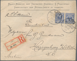 Deutsche Kolonien - Samoa - Vorläufer: 1899 (28.112.), Waagerechtes Paar 20 Pdfg. Krone/Adler Mit St - Samoa