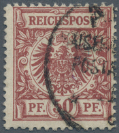 Deutsche Kolonien - Samoa - Vorläufer: 1894, 50 Pf Krone/Adler Rötlichbraun, Gestempelt „APIA KDPA 1 - Samoa