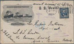 Deutsche Kolonien - Samoa - Besonderheiten: 1904 (2.8.), Dekorativer Vordruckbrief Der "S.S. Ventura - Samoa