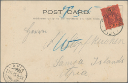 Deutsche Kolonien - Samoa - Besonderheiten: 1905 (2.11.), 1 D Fiji Mit Stempel "G.P.O.SUVA FIJI" Auf - Samoa