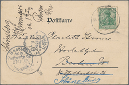 Deutsche Kolonien - Samoa - Besonderheiten: 1905 (25.20.). 5 Pfg. Germania Mit Stempel "KAIS. DEUTSC - Samoa