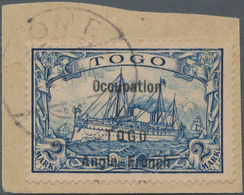 Deutsche Kolonien - Togo - Britische Besetzung: 1914, 2 Mark Kaiseryacht Type "I" Mit Aufdruckvarian - Togo