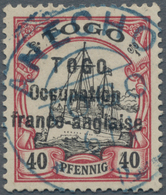 Deutsche Kolonien - Togo - Französische Besetzung: 1915, 40 Pfennig Freimarke Von Togo Mit Aufdruck - Togo