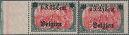 Deutsche Besetzung I. WK: Landespost In Belgien: 1916, Freimarken 6 Fr 25 C Auf 5 M, Postfrisch In B - Occupazione 1914 – 18