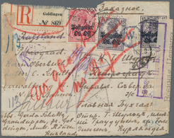Deutsche Besetzung I. WK: Postgebiet Ober. Ost: 1918/1919, Postaustausch Ober Ost-Russland: 2 Belege - Occupation 1914-18
