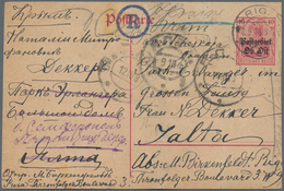 Deutsche Besetzung I. WK: Postgebiet Ober. Ost - Ganzsachen: 1918, 10 Pfg. Ganzsachenkarte Mit Stemp - Occupation 1914-18