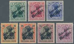 Deutsche Besetzung I. WK: Deutsche Post In Polen: 1916, Germania 5 Pf Bis 60 Pf, Sieben Nicht Veraus - Bezetting 1914-18