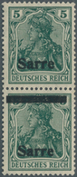 Deutsche Abstimmungsgebiete: Saargebiet: 1920: 5 Pfg, Mit Beiden Verschobenen Aufdrucken F II Und FI - Cartas & Documentos