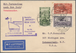 Deutsche Abstimmungsgebiete: Saargebiet: 1933, Brief Ab SAARBRÜCKEN Mit Rückseitigen Seepoststempel - Lettres & Documents