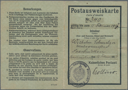 Deutsche Abstimmungsgebiete: Saargebiet - Besonderheiten: 1916, 50 Pf Germania Entwertet Mit DBS "SA - Briefe U. Dokumente