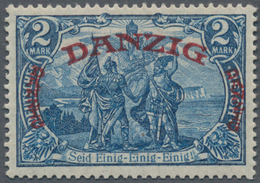 Danzig: 1920, 2 M. Großer Innendienst, Postfrisches Kabinettstück, Fotoattest Gruber BPP: "...echt U - Other & Unclassified