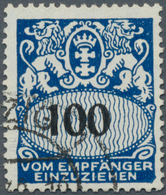 Danzig - Portomarken: 1938: 100 Pfg Mit Markanter, Im Michel Nicht Gelisteter Abart: "Ecke Rechts Un - Sonstige & Ohne Zuordnung