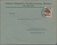Memel: 1923. Lot Von 3 Sauberen Briefen, Dabei 2 R-Briefe. Mi.-Wert über 350,- Euro. - Klaipeda 1923