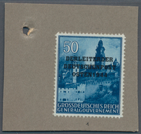 Dt. Besetzung II WK - Generalgouvernement: 1940, Burg Wawel Mit Abweichender Währungsangabe 50 Gr. ( - Occupation 1938-45