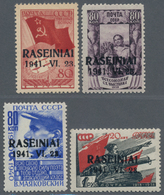 Dt. Besetzung II WK - Litauen - Rossingen (Raseiniai): Drei Komplette Sätze Von 5 K. Bis 60 K. Mit A - Occupation 1938-45