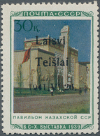 Dt. Besetzung II WK - Litauen - Telschen (Telsiai): 'Kasachische SSR' 30 K. Mit Aufdruck In Type II - Ocupación 1938 – 45